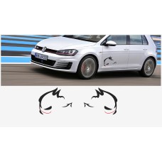 Aufkleber passend für VW Evil Rabbit Racing Seitenaufkleber 50cm 2Stk. Satz Aufkleber passend für VW Evil Rabbit Racing Seitenaufkleber 50cm 2Stk. Satz