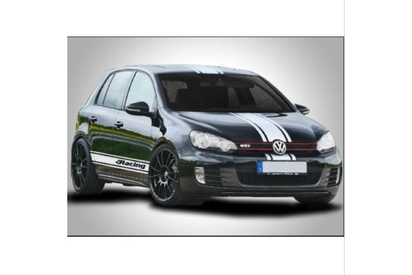Aufkleber passend für VW Golf GTI R Rennstreifen Racing Stripes Aufkleber Satz