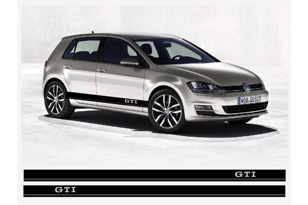 Aufkleber passend für VW GTI Seitenaufkleber Racing Stripes Aufkleber Satz