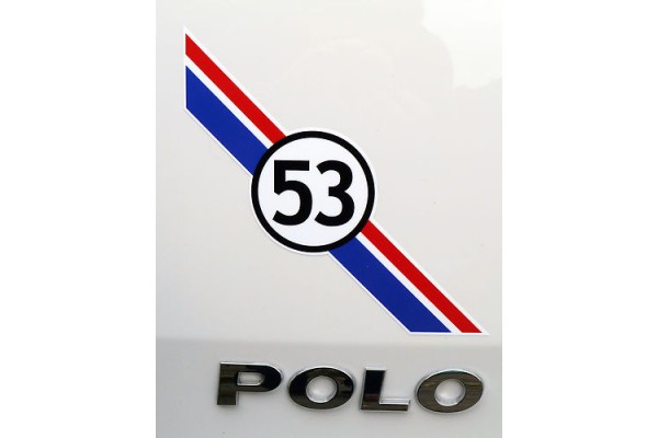 Aufkleber passend für VW HERBIE 53 Heckaufkleber