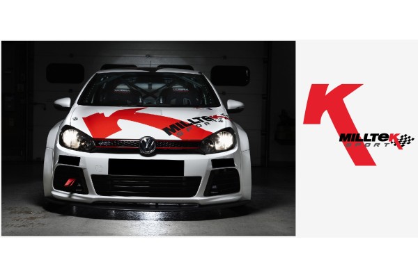 Aufkleber passend für VW Milltek Sport Haubenaufkleber