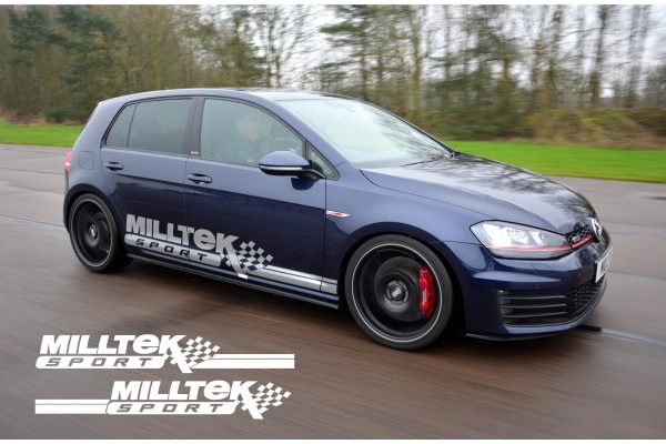 Aufkleber passend für VW Milltek Sport Seitenaufkleber Satz 2Stk,