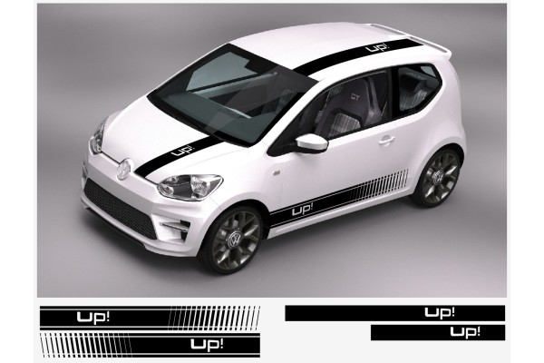 Aufkleber passend für VW Up! Rennstreifen Racing Stripes Aufkleber Satz Aufkleber passend für VW Up! Rennstreifen Racing Stripes Aufkleber Satz