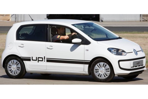 Aufkleber passend für VW Volkswagen Up Up! Seitenaufkleber Aufkleber Satz 2 Stk.
